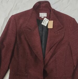 Alberto Makali Burgundy jacket Size 10